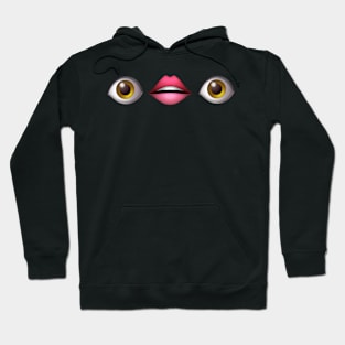 eye lip eye Hoodie